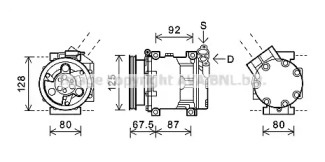 AVA QUALITY COOLING rtk619 -  Компрессор, кондиционер